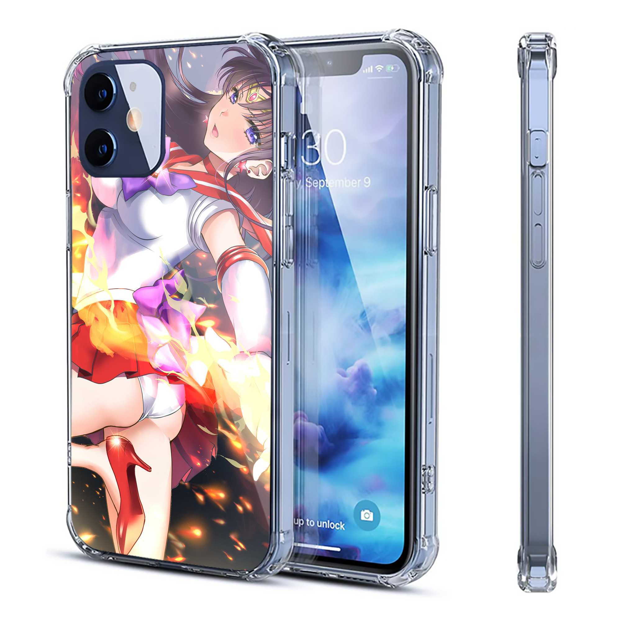 （画像用） 美少女戦士セーラームーン Sailor Moon 【iPhone 12シリーズ対応】透明スマホケース（クリアソフトケース）